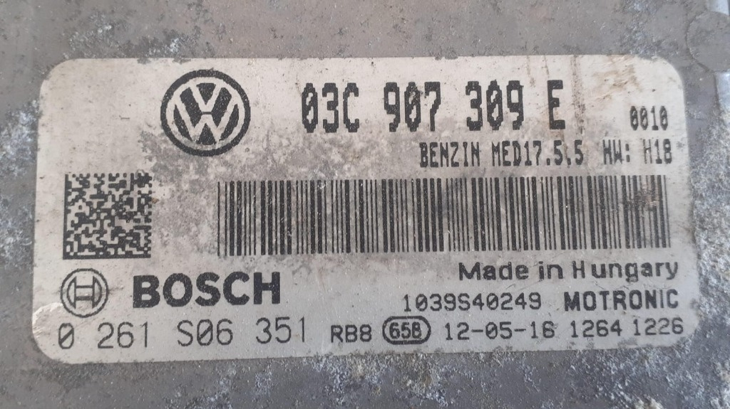 ECU calculator motor VW Passat B7 1.4 TS