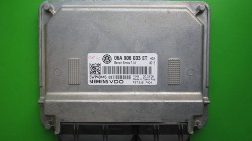 ECU Calculator motor VW Touran 1.6 06A906033E
