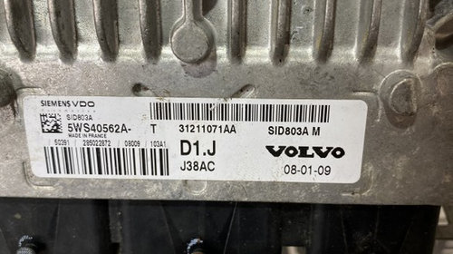 ECU Calculator Volvo V50 2.0 TDCI: 5WS40562A [Fabr 2004–2012]
