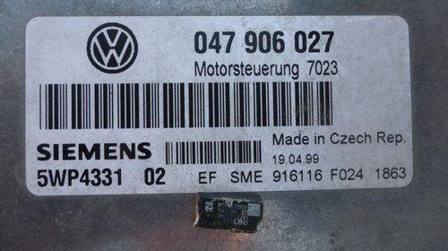 ECU / Kit pornire VW Lupo 997cm / 1.0, 37kw, cod motor AHT.