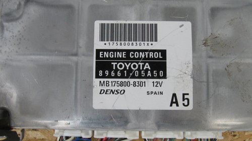 ECU Motor Toyota Avensis 89661-05A50 D4D