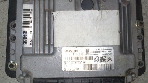 Ecu peugeot 307 1.6 hdi edc16c3 9653239880