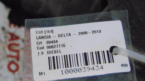 EGR Lancia Delta din 2012, motor 1.9 Diesel