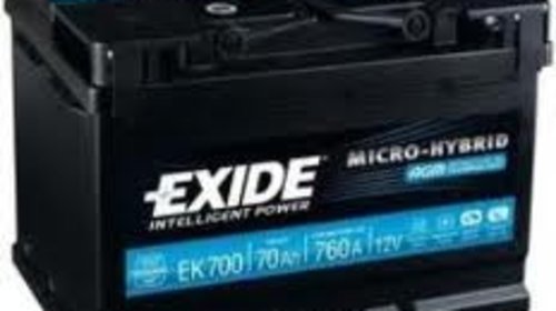 Ek700 baterie exide micro hybrid agm 70ah