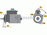 Electromotor 0 986 016 340 BOSCH pentru Vw Eurovan Vw Transporter