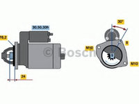 Electromotor 0 986 017 110 BOSCH pentru Bmw Z4 2003 2004 2005