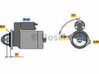 Electromotor 0 986 017 120 BOSCH pentru Opel Kadett Opel Vectra Opel Corsa Opel Vita Opel Tigra Daewoo Espero Daewoo Cielo Daewoo Nexia Chevrolet Cruze Chevrolet Nubira Chevrolet Optra Opel Astra Daewoo Nubira Daewoo Lanos