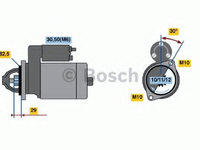 Electromotor 0 986 017 260 BOSCH pentru Mercedes-benz 190 Mercedes-benz Limuzina Mercedes-benz E-class Mercedes-benz S-class Mercedes-benz Coupe Mercedes-benz Sl Mercedes-benz C-class Mercedes-benz Sprinter Mercedes-benz Vito Mercedes-benz V-class