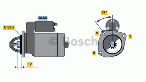 Electromotor 0 986 017 790 BOSCH pentru Fiat 