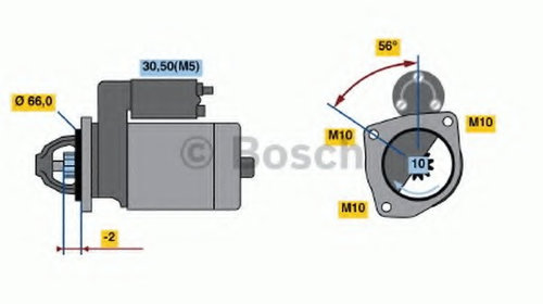 Electromotor 0 986 018 310 BOSCH pentru Citro