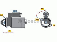 Electromotor 0 986 018 340 BOSCH pentru Audi Cabriolet Audi A4 Audi A6 Audi A8 Vw Passat Audi Allroad Skoda Superb