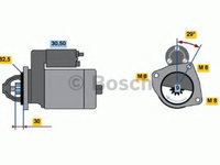 Electromotor 0 986 018 950 BOSCH pentru Iveco Daily Iveco Massif