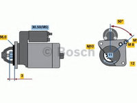 Electromotor 0 986 020 131 BOSCH pentru Renault Megane Opel Vivaro Renault Laguna Mitsubishi Carisma Mitsubishi Space Renault Trafic Renault Master Nissan Interstar Nissan Primastar Renault Espace Renault ScEnic Nissan Primera Renault Grand