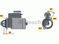 Electromotor 0 986 020 350 BOSCH pentru Mercedes-benz C-class Mercedes-benz Slk Mercedes-benz E-class Mercedes-benz Clk Mercedes-benz Clc-class Mercedes-benz Sprinter Mercedes-benz G-class