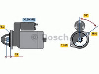 Electromotor 0 986 020 890 BOSCH pentru Bmw Seria 1 Bmw Seria 3 Bmw Z4 Bmw X3 Bmw X1 Bmw Seria 5