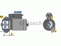 Electromotor 0 986 022 020 BOSCH pentru Bmw Seria 1 Bmw Seria 3 Bmw Seria 5 Bmw Seria 6 Bmw Seria 7 Bmw X3 Bmw X1