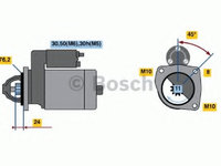 Electromotor 0 986 022 581 BOSCH pentru Bmw Seria 3 Bmw Seria 5