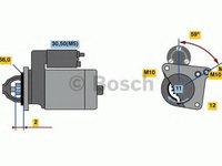 Electromotor 0 986 024 130 BOSCH pentru Renault Megane Renault Gran Renault ScEnic Renault Grand