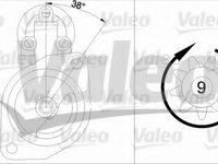 Electromotor 455686 VALEO pentru Ford Sierra Ford Granada Ford Scorpio Ford Transit