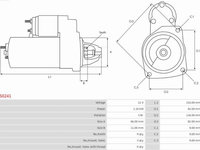 Electromotor ALFA ROMEO 145 (930_) Hatchback, 07.1994 - 01.2001 AS-PL S0241