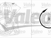 Electromotor ALFA ROMEO 147 937 VALEO 458195