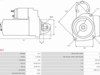 Electromotor ALFA ROMEO MITO 955 AS-PL S3017