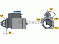 Electromotor ALFA ROMEO SPIDER 916 916S BOSCH 0001108159