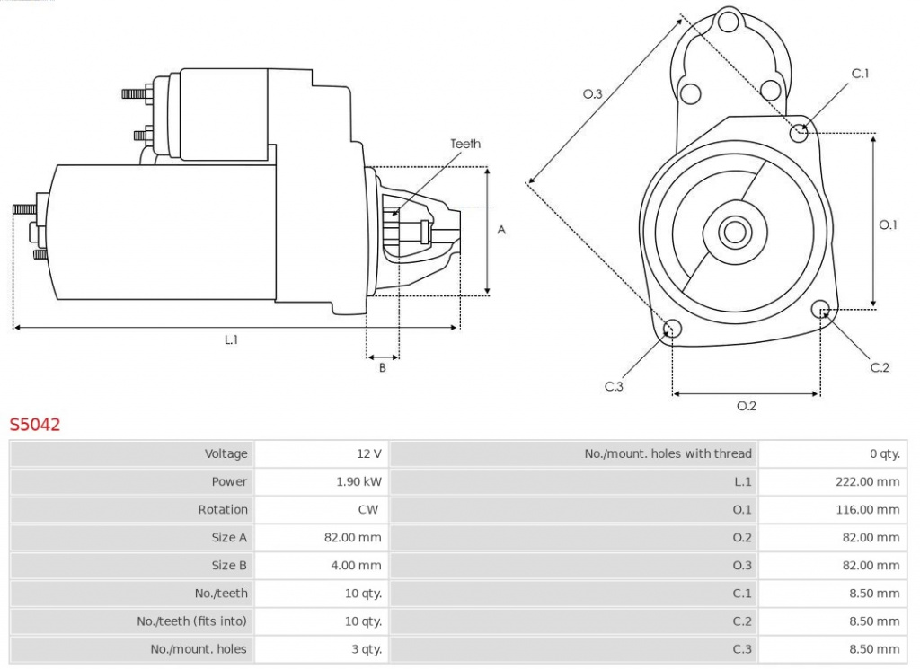 Electromotor AS-PL OPEL ASTRA H TwinTop 