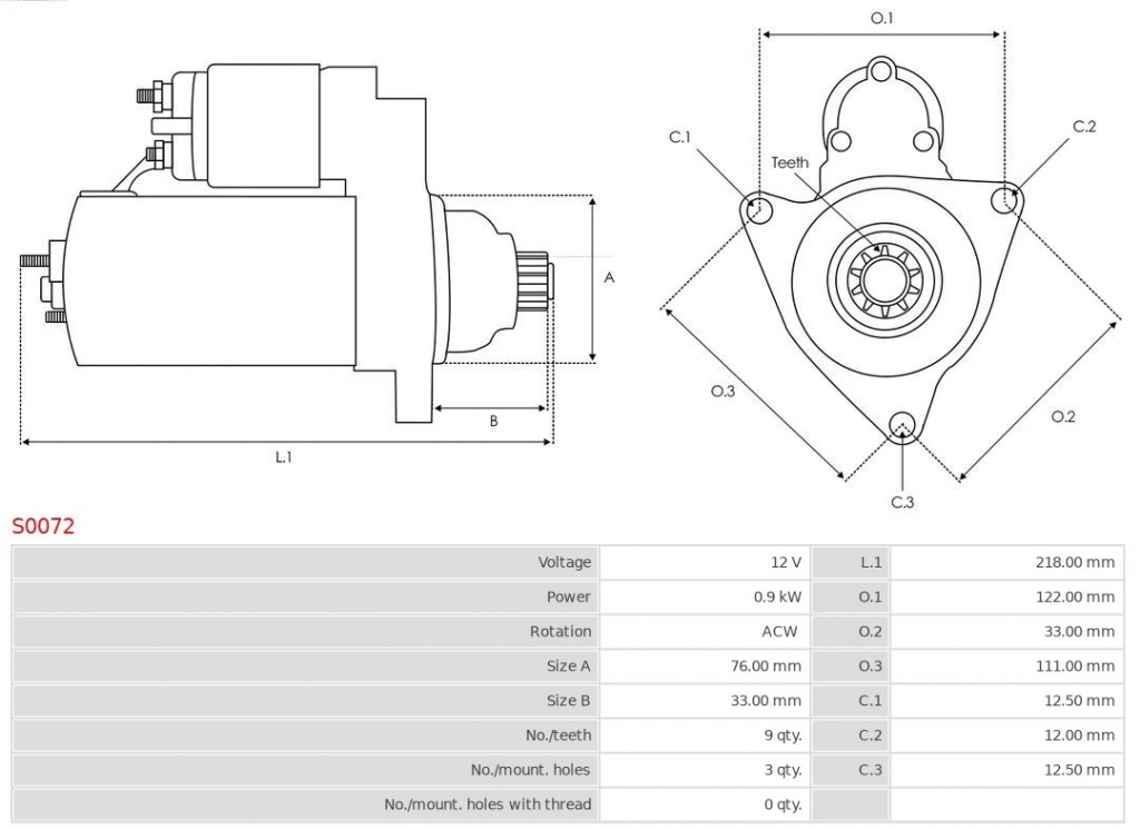 Electromotor AS-PL VW PASSAT B5 (3B2) 19