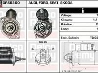 Electromotor AUDI A3 8L1 DELCOREMY DRS6300