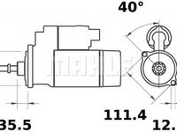 Electromotor AUDI A3 8L1 MAHLE ORIGINAL MS371