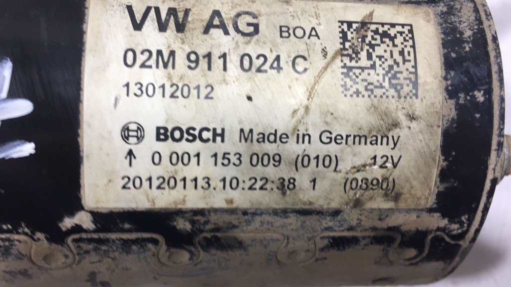 ELECTROMOTOR AUDI A3 8P 2012 2.0 TDI CFF