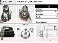 Electromotor AUDI A3 8P1 DELCOREMY DRS0199