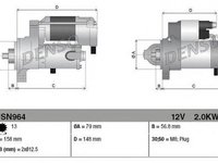 Electromotor AUDI A3 8P1 DENSO DSN964