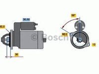 Electromotor AUDI A4 8E2 B6 BOSCH 0001108220