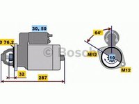 Electromotor AUDI A4 Avant 8E5 B6 BOSCH 0001109021