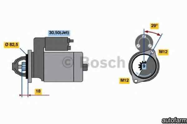 Electromotor AUDI A4 Cabriolet 8H7 B6 8HE B7 BOSCH 0 986 021 610