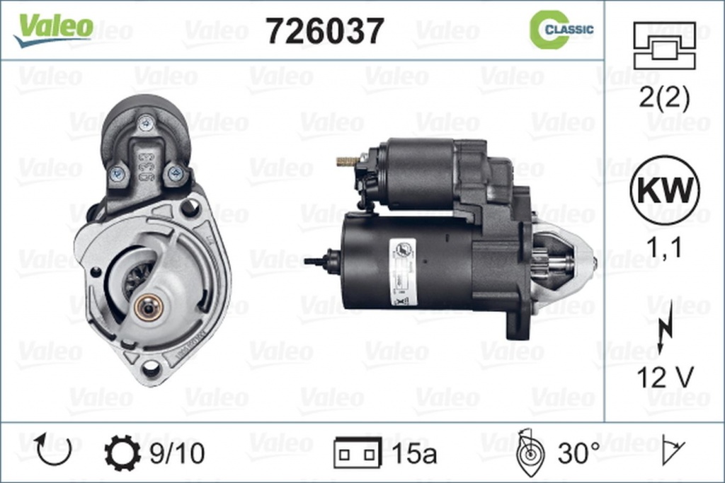 Electromotor AUDI A4 Cabriolet 8H7 B6 8HE B7 VALEO 726037