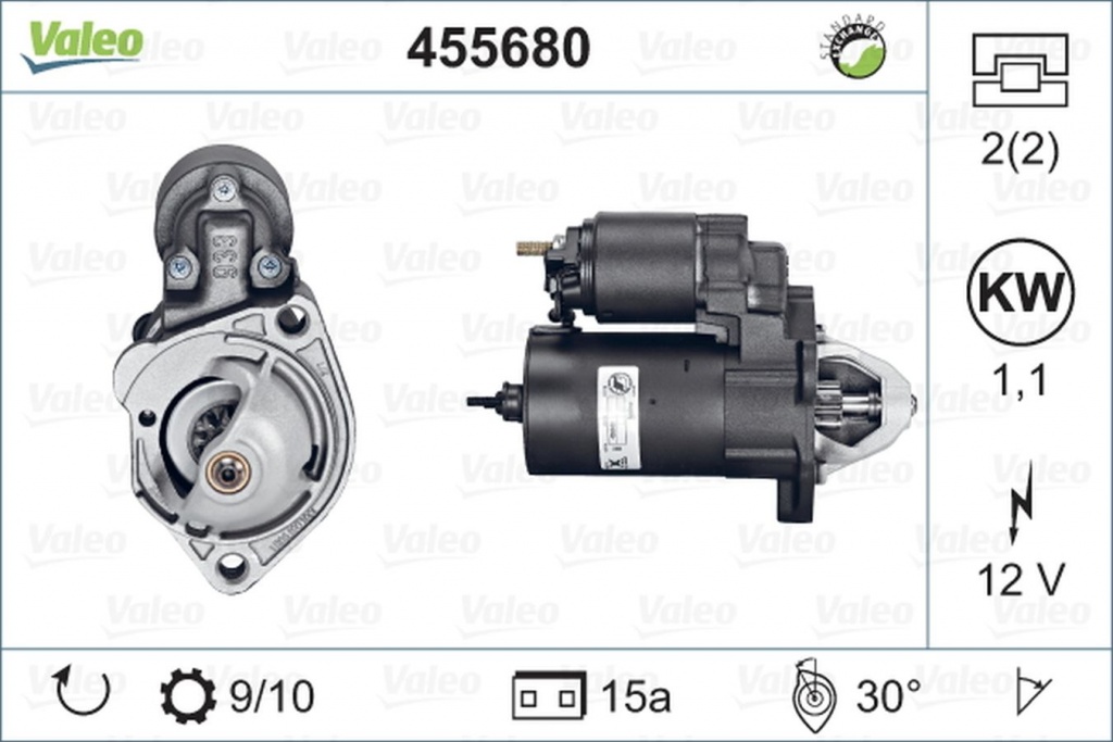 Electromotor AUDI A4 Cabriolet 8H7 B6 8HE B7 VALEO 455680