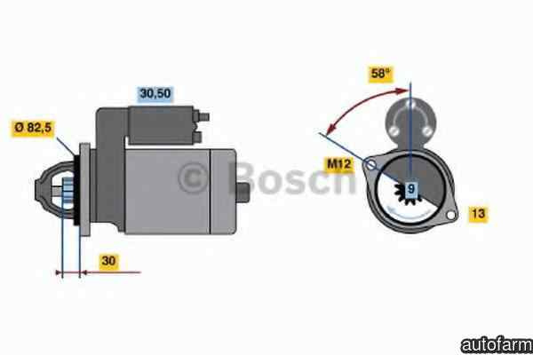 Electromotor AUDI A4 Cabriolet 8H7 B6 8HE B7 BOSCH 0 986 018 340