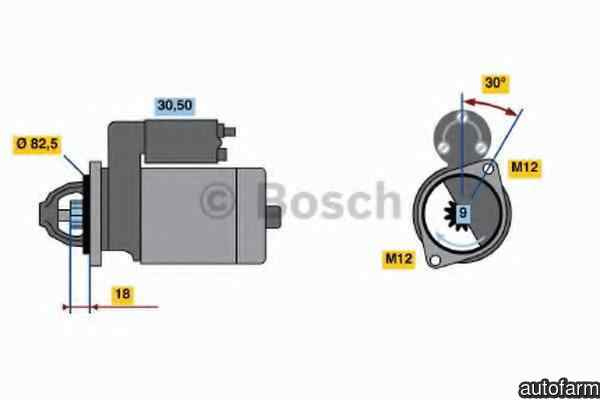 Electromotor AUDI A4 Cabriolet 8H7 B6 8HE B7 BOSCH 0 986 016 240