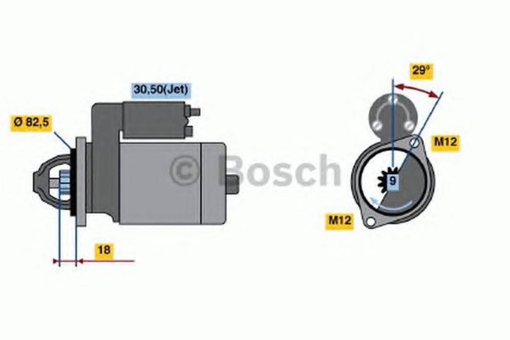 Electromotor AUDI A4 Cabriolet 8H7 B6 8HE B7 BOSCH 0986021610