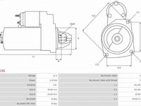 Electromotor AUDI A6 Allroad (4FH, C6) Turism, 03.2006 - 08.2011 AS-PL S0191