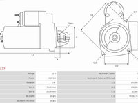 Electromotor AUDI A6/S6 III (4F2, C6) Sedan, 04.2004 - 08.2011 AS-PL S0177