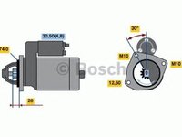 Electromotor AUDI A8 4E BOSCH 0001108237