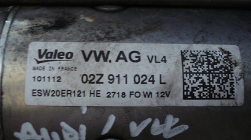 ELECTROMOTOR AUDI / VW 1.6/2.0 TDI cod piesa: 02Z911024L