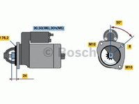 Electromotor BMW 3 cupe E46 BOSCH 0001108245