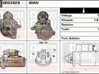 Electromotor BMW 3 Touring E46 DELCOREMY DRS3929