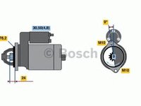 Electromotor BMW 7 E65 E66 E67 BOSCH 0001108211