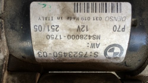 Electromotor BMW Seria 1 E81, E87 1.6 Benzina